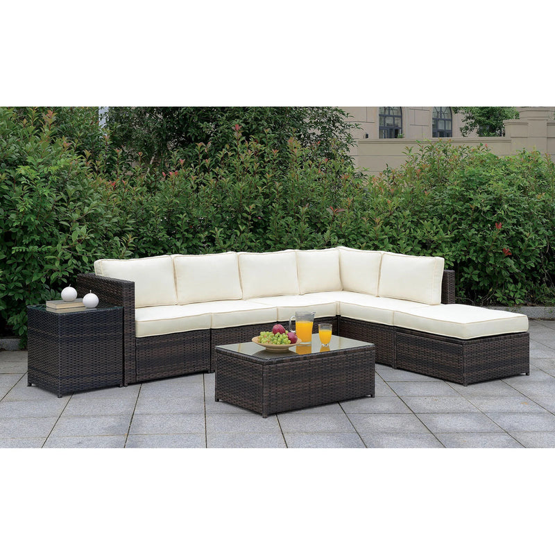 Ilona Patio Set (Includes Ottoman, Coffee Table, & End Table)