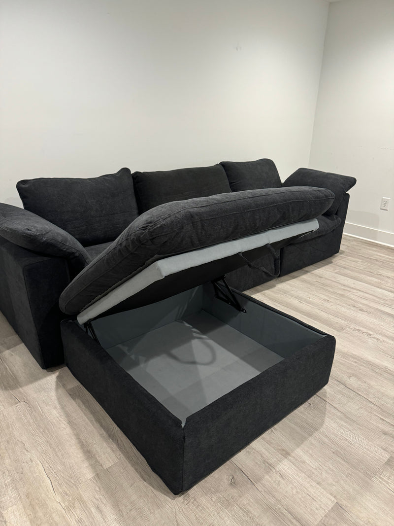 Cloud Comfort Modular Sectional With Storage Ottoman