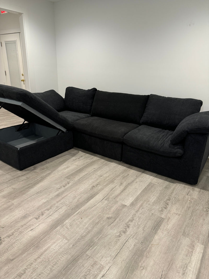 Cloud Comfort Modular Sectional With Storage Ottoman