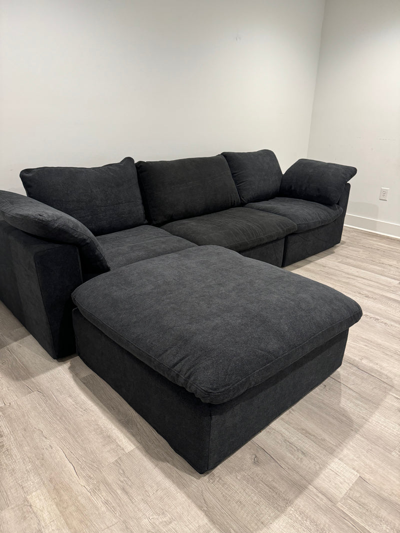 Cloud Comfort Modular Sectional With Storage Ottoman